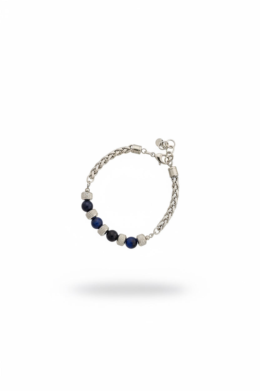 Navy Steel Bracelet