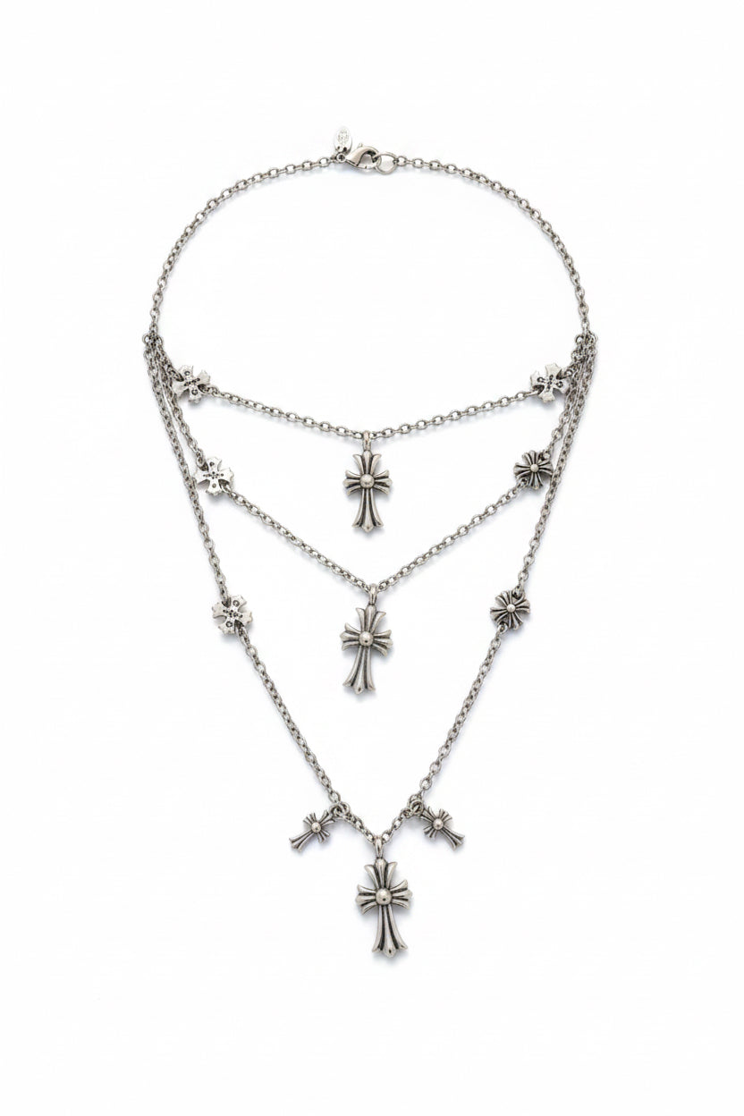 CH G layered cross pendent