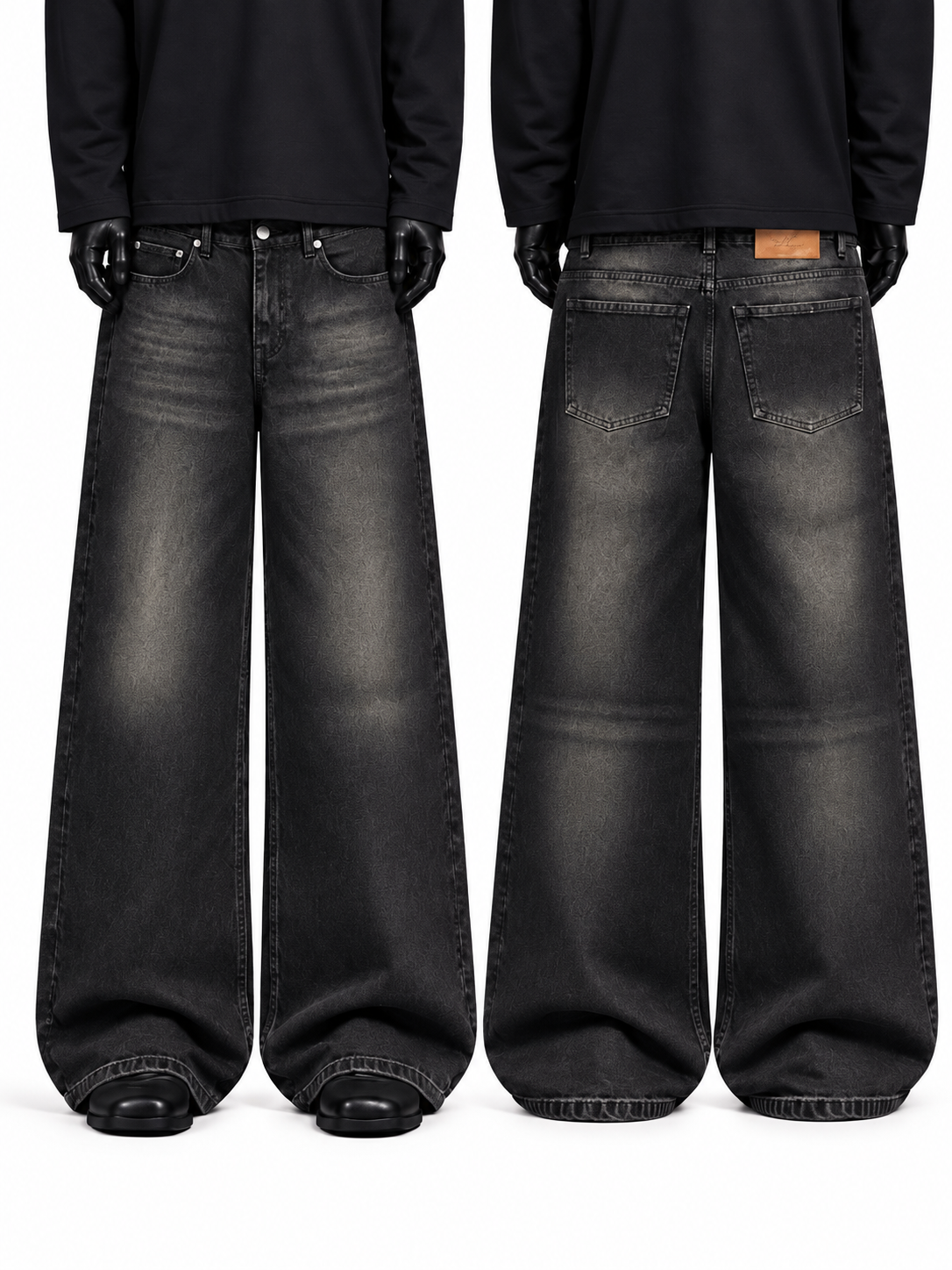 Washed Black Baggy