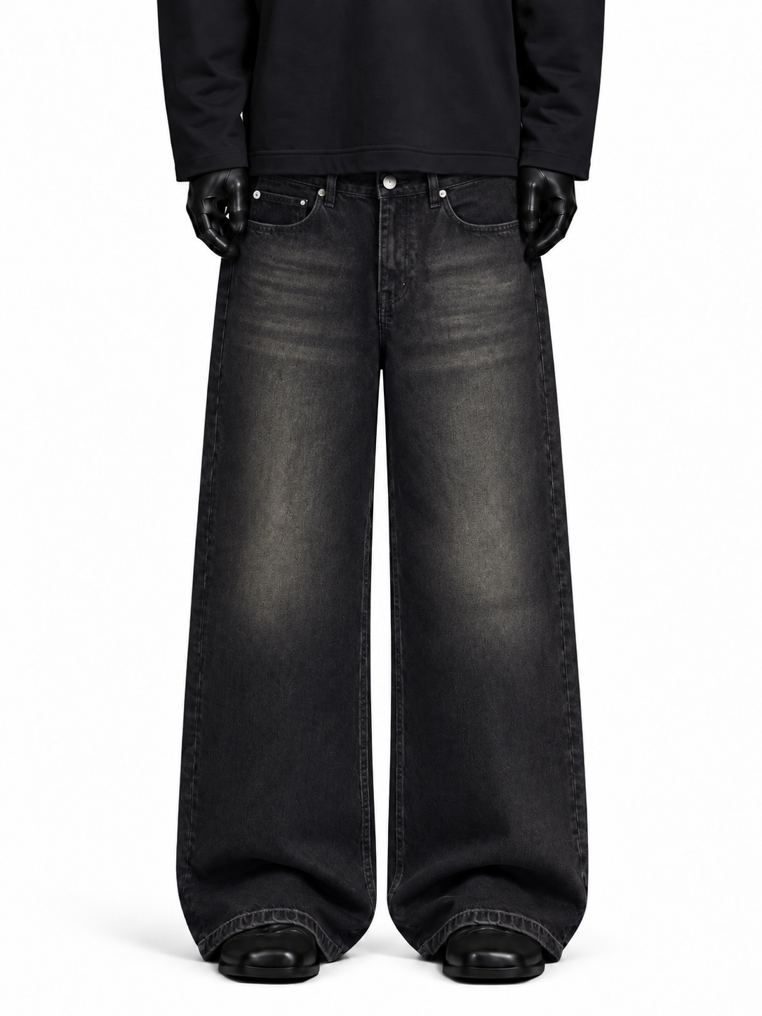Washed Black Baggy