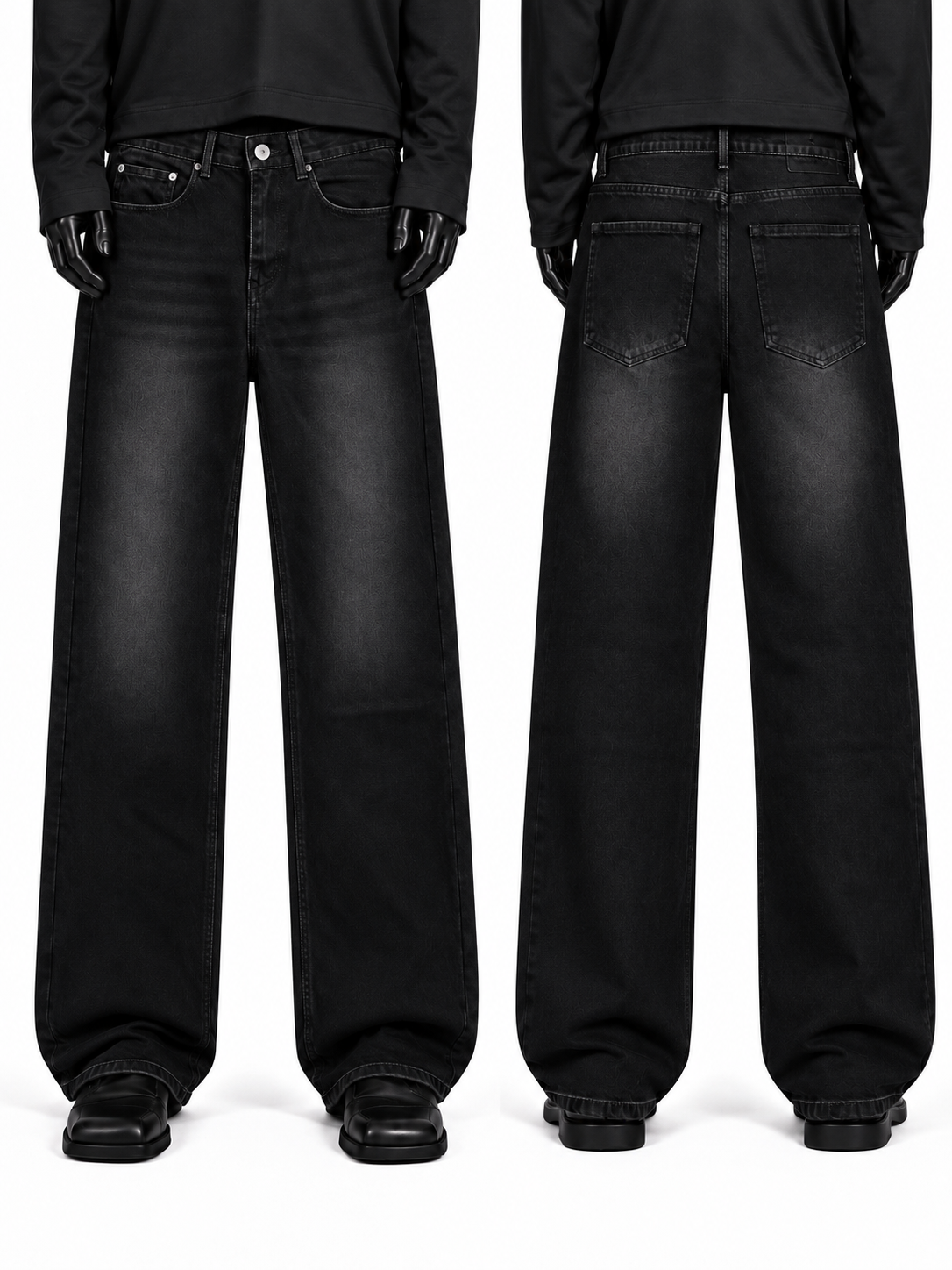 Charcoal Straight Denim