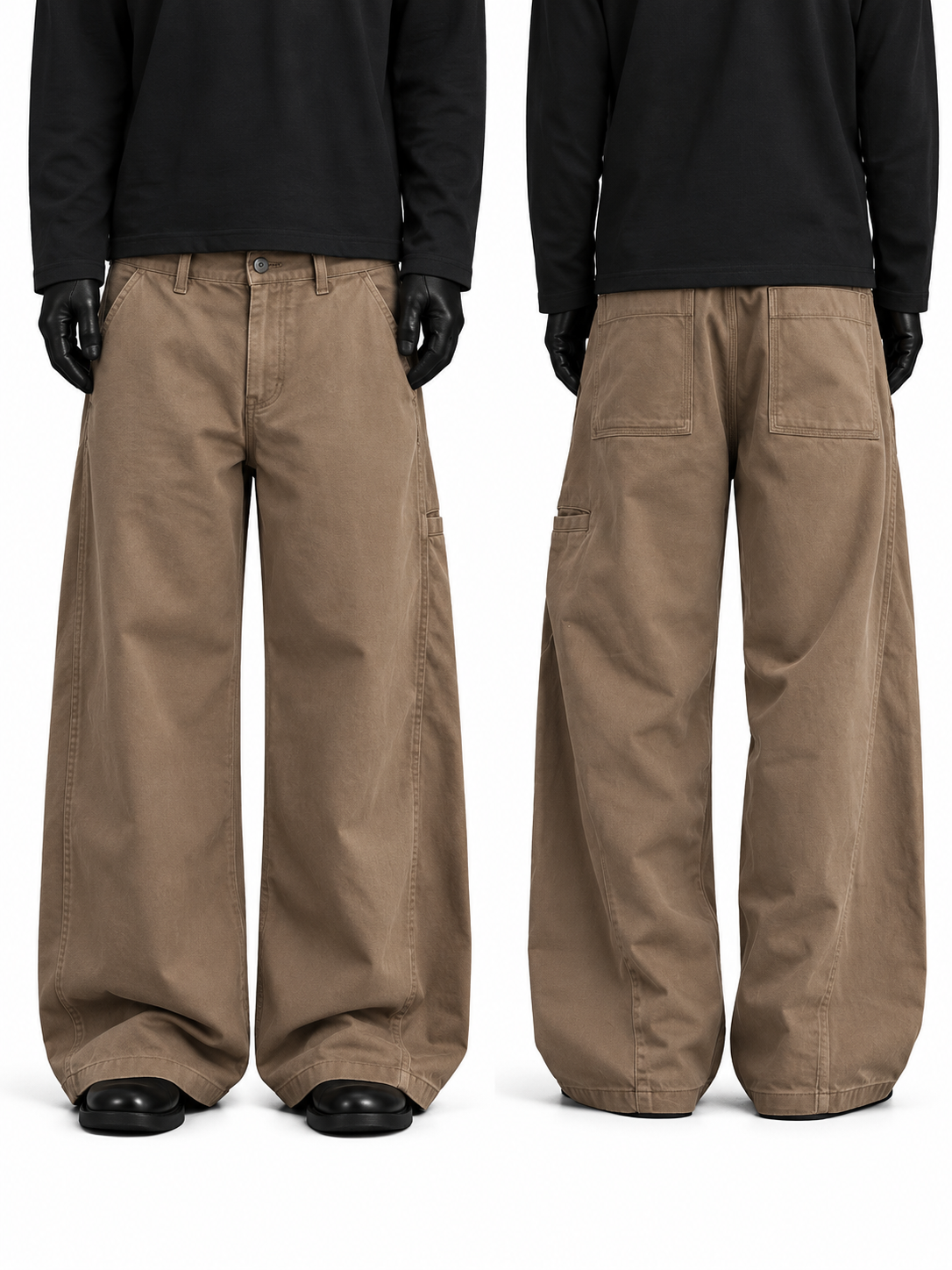 Stone Taupe Baggy