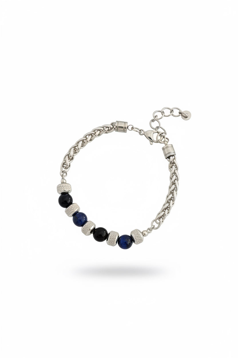 Navy Steel Bracelet