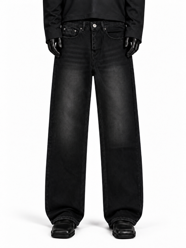 Charcoal Straight Denim