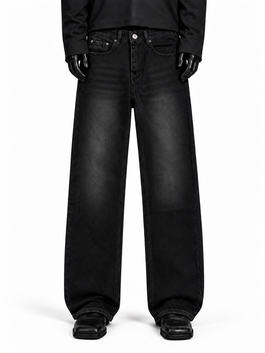 Charcoal Straight Denim